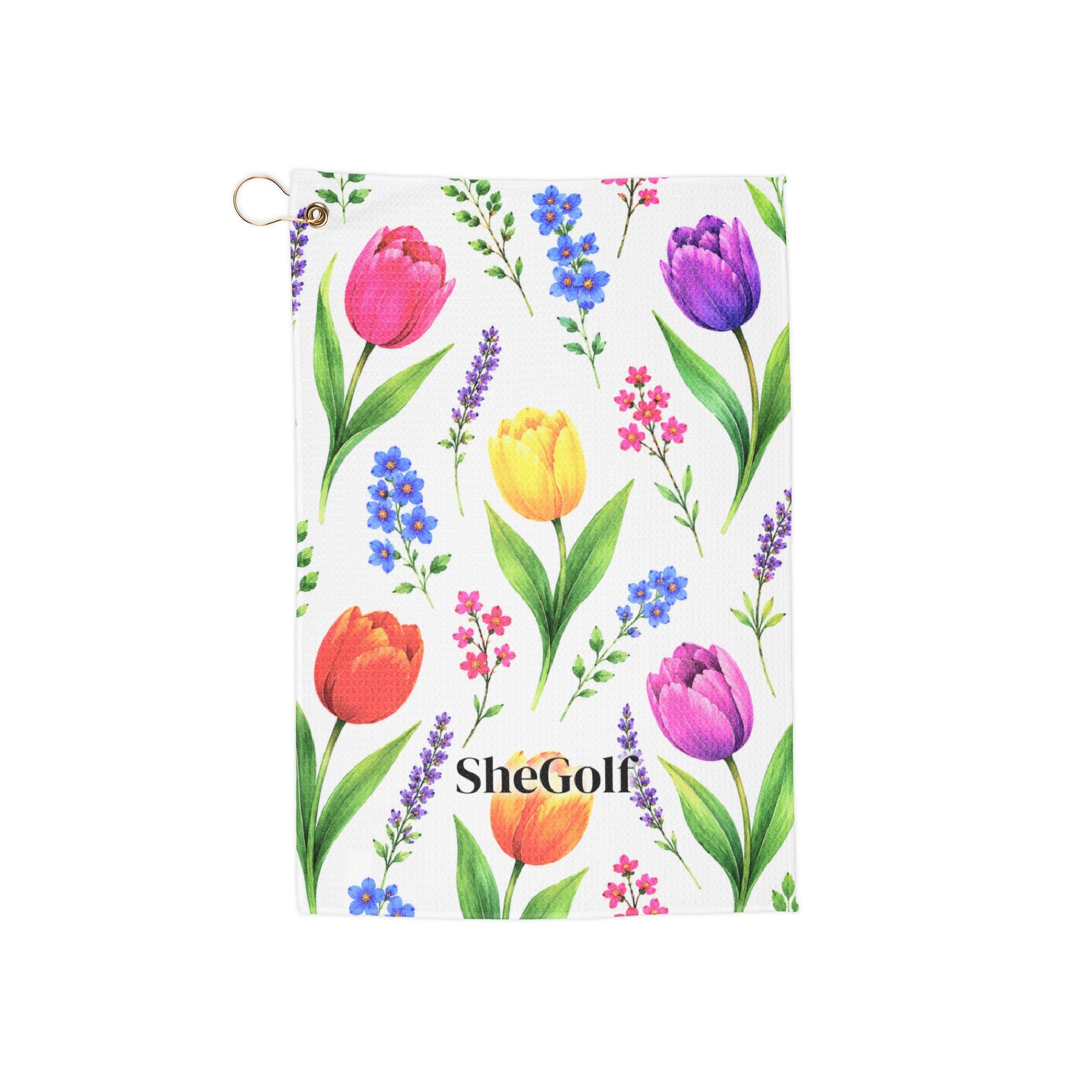 Tulip Season Golf Towel