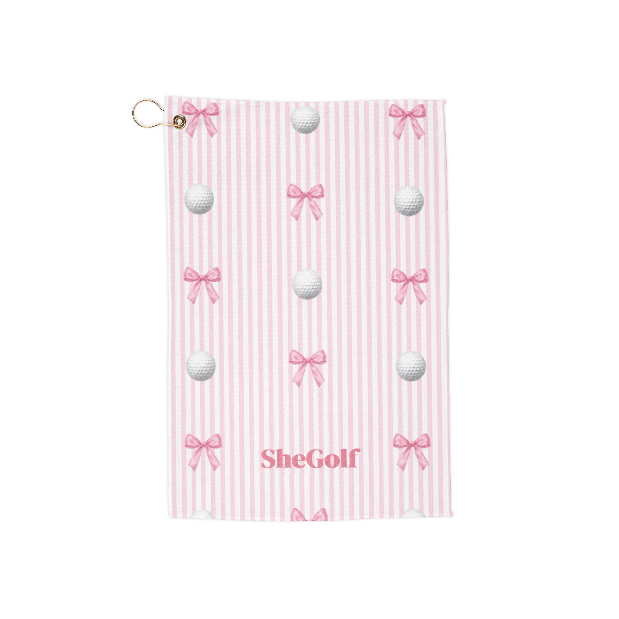 Pretty in Pink Golf Towel